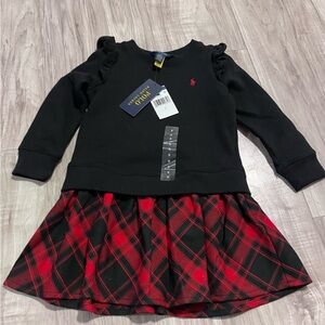 Ralph Lauren Black/red sweater dress